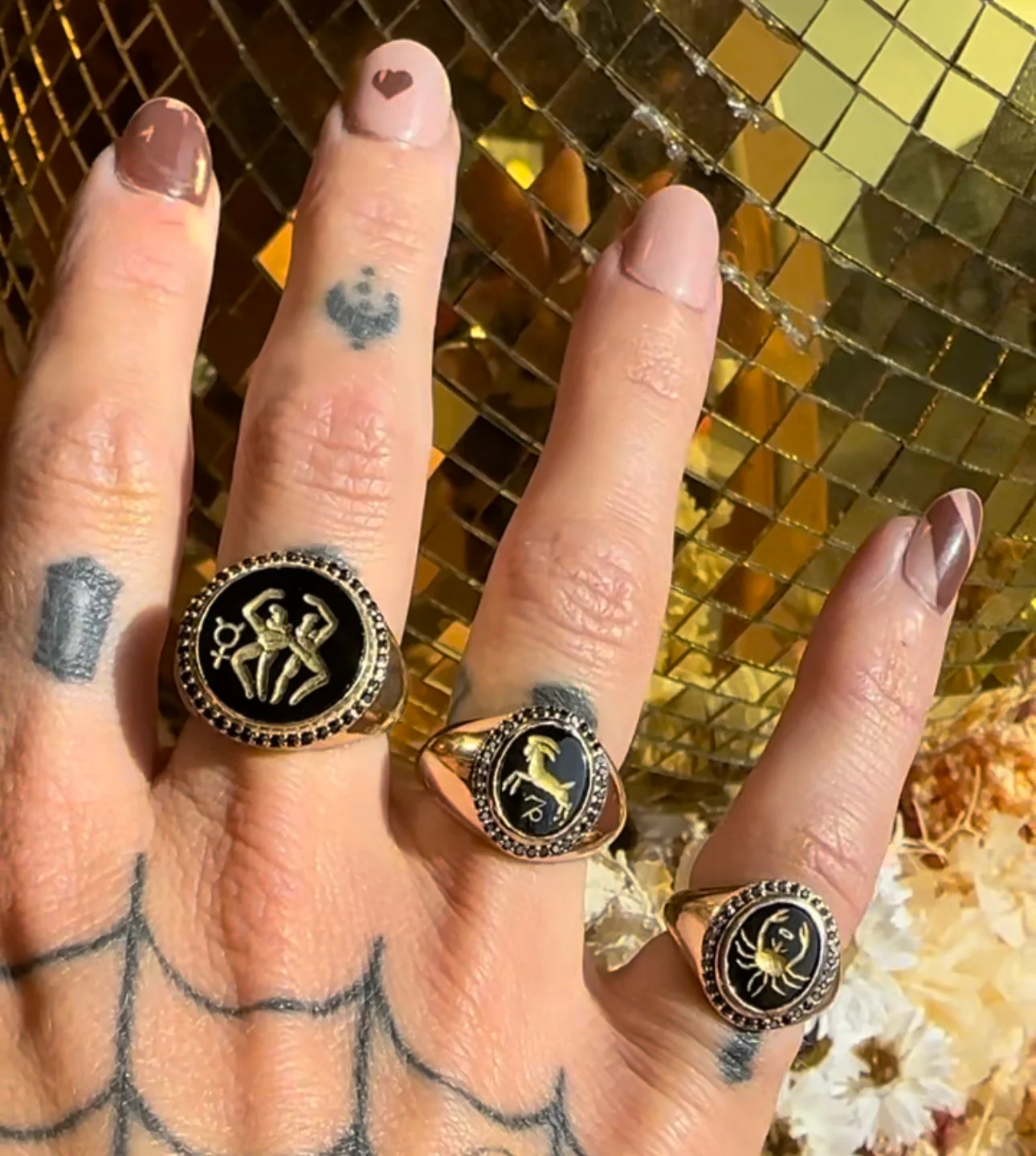 Bespoke Star Sign Pinky Ring - Image 4