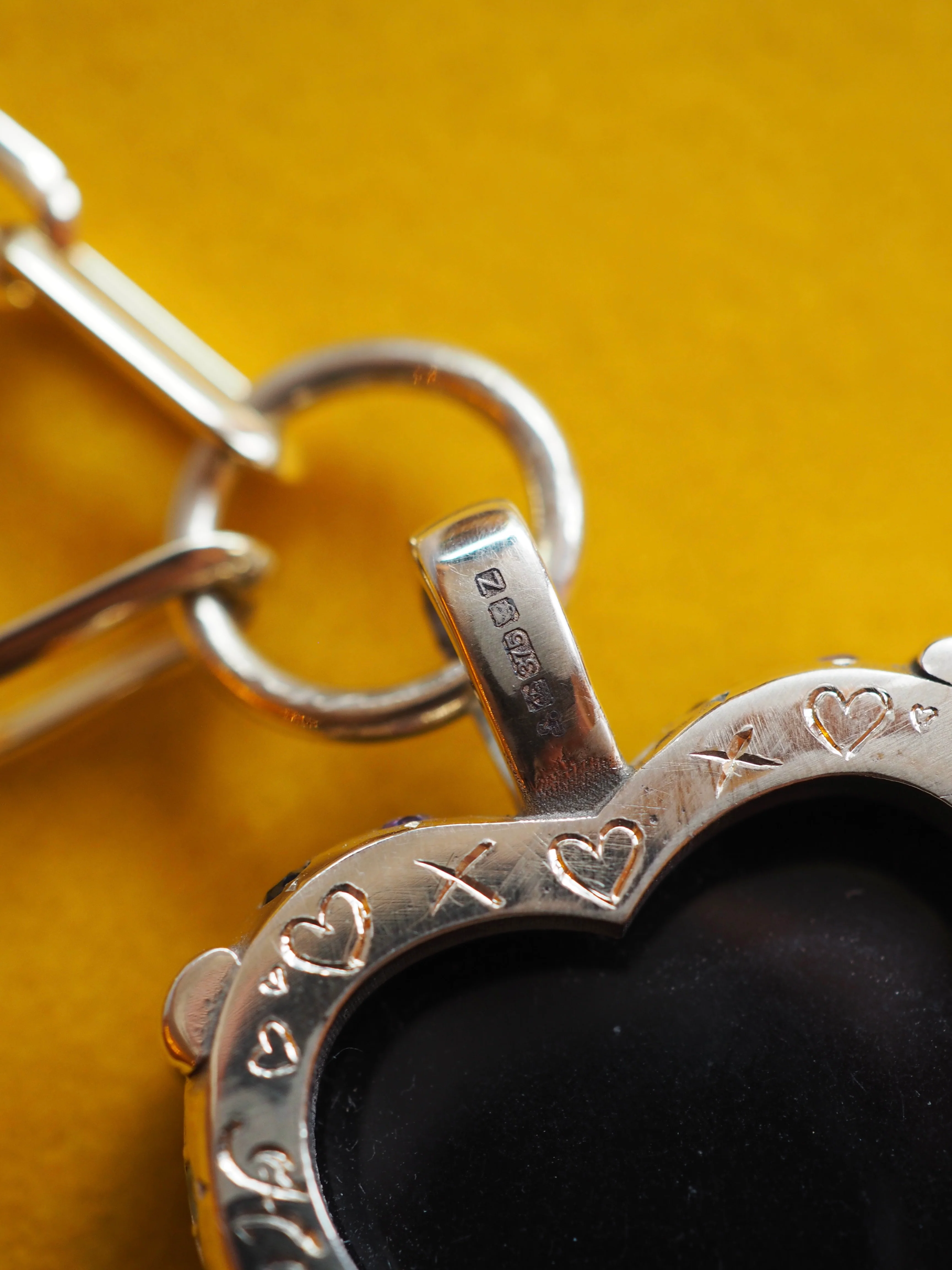 Rainbow Obsidian Heart Necklace - Image 6